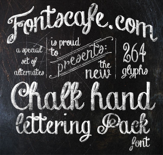 Chalk Hand Lettering Pack fonts | Fonts Cafe
