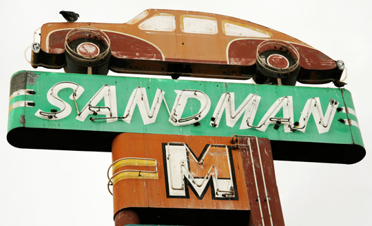 Old Sandman sign
