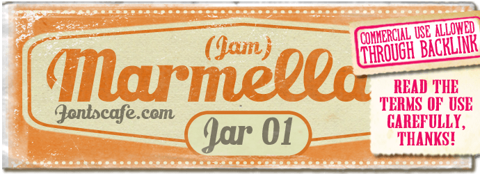 "Marmellata (Jam) Jar 01" font