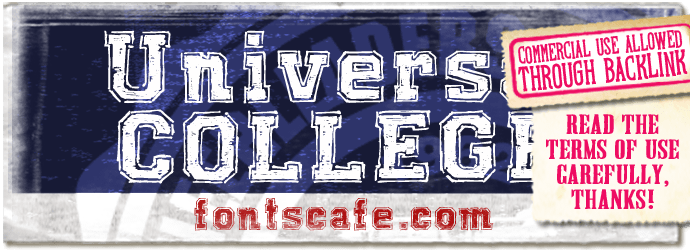 "Universal College" font