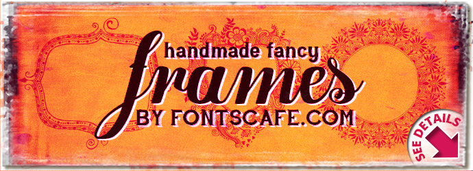 "Handmade Fancy Frames" font