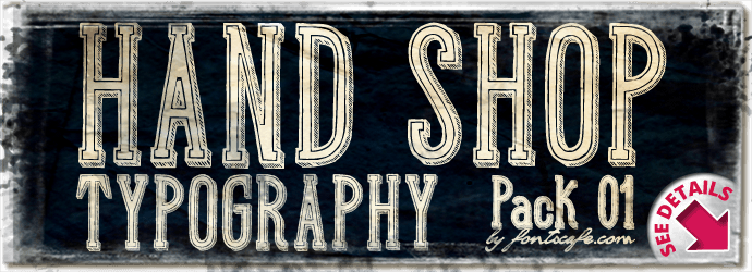 "Hand Shop Typography_Pack 01" fonts