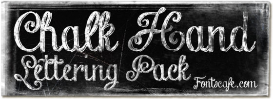 "Chalk Hand Lettering Pack" fonts