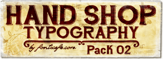 "Hand Shop Typography_Pack 02" fonts