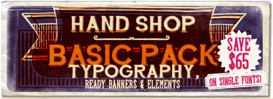 "Hand Shop Basic Pack" fonts