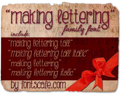 "Making Lettering" fonts family | Fonts Cafè